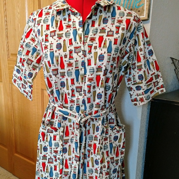 Miss Elaine Dresses & Skirts - Vtg 60's Dress Miss Elaine S  pepper mill